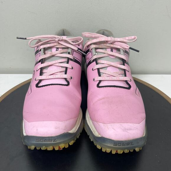 Sqairz Golf Shoes Men 9.5 CANCER Pink‎ Ribbon Edition Spiked Cleats main image 9